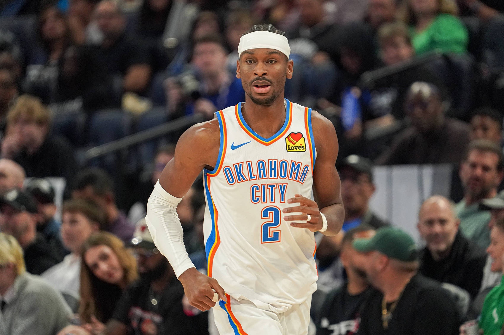 开云体育入口-现存季后赛连续20+榜：SGA10场第1 约基奇&amp;小卡7场第2 杜兰特3场